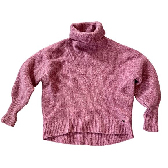 Ted Baker Cchloe Wool Blend Turtleneck Sweater Pink "Shrunk" Size 4 Women Small - Picture 2 of 8